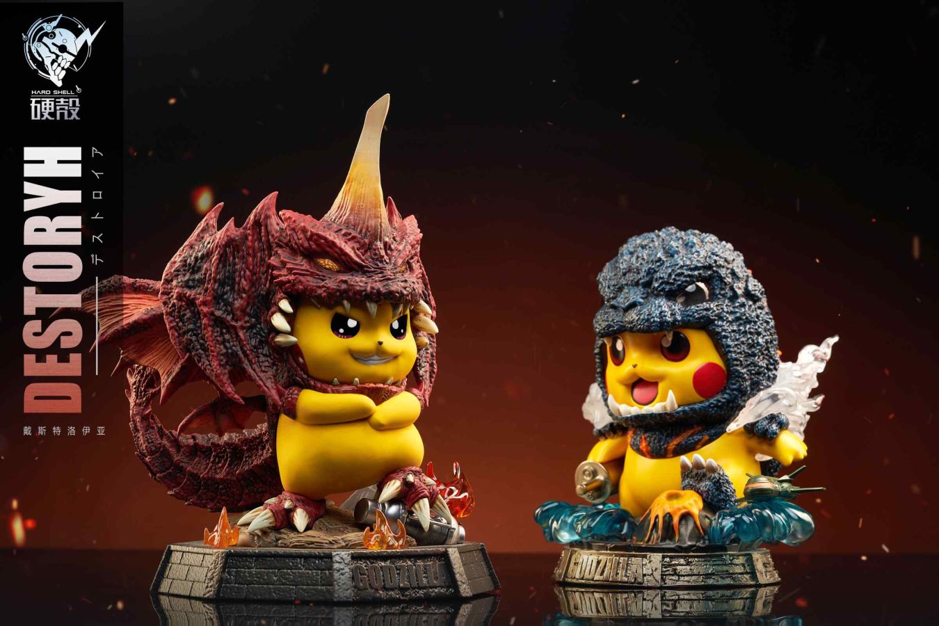 Destoroyah Cosplay Pikachu - Pokemon Godzilla