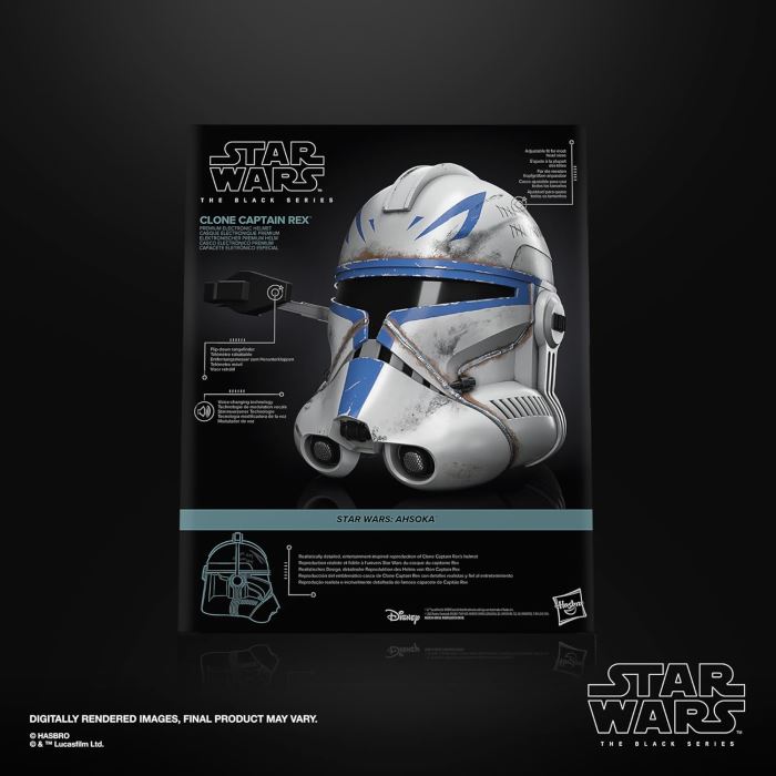 Star Wars Black Series Clone Captain Rex Premium Electronic Helmet