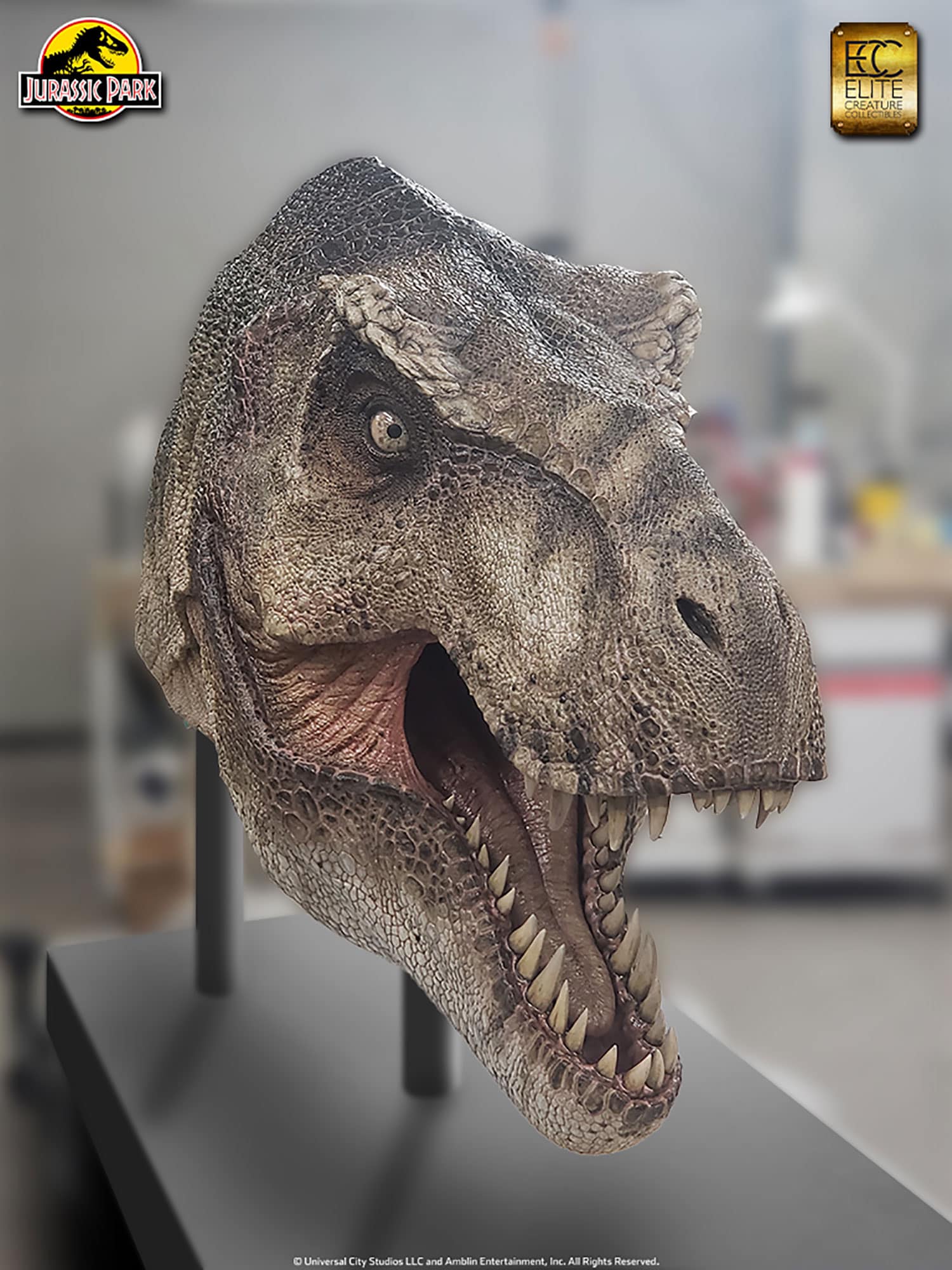 Tyrannosaurus rex Life-Size Head - Jurassic Park