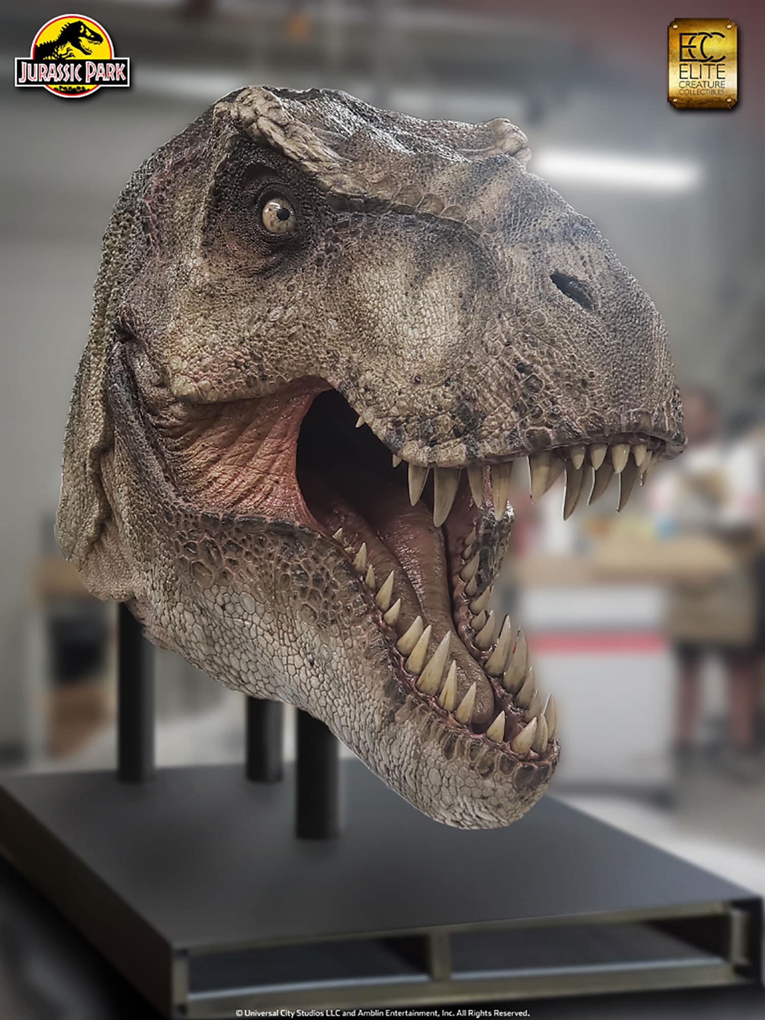 Tyrannosaurus rex Life-Size Head - Jurassic Park