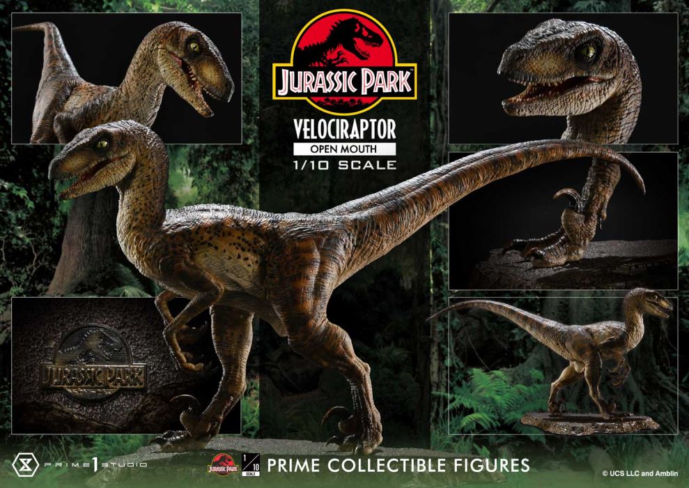 Jurassic Park (Film) Velociraptor Open Mouth