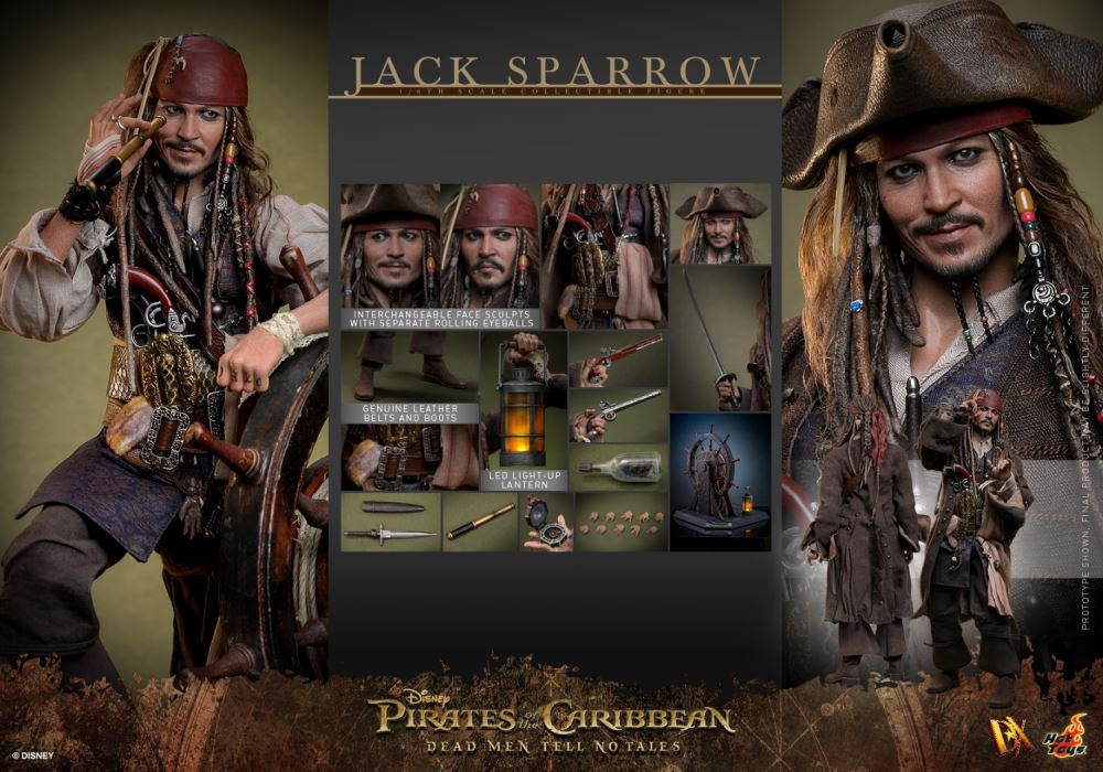 Pirates of the Caribbean 5: Dead Men Tell No Tales Captain Jack Sparrow 1:6