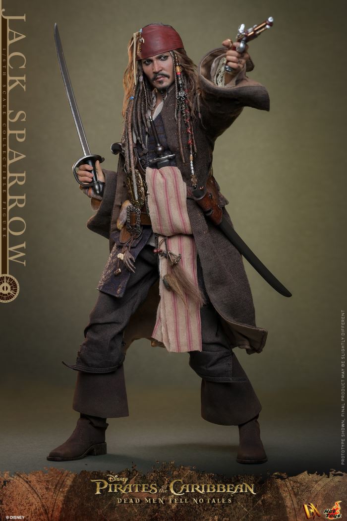 Pirates of the Caribbean 5: Dead Men Tell No Tales Captain Jack Sparrow 1:6