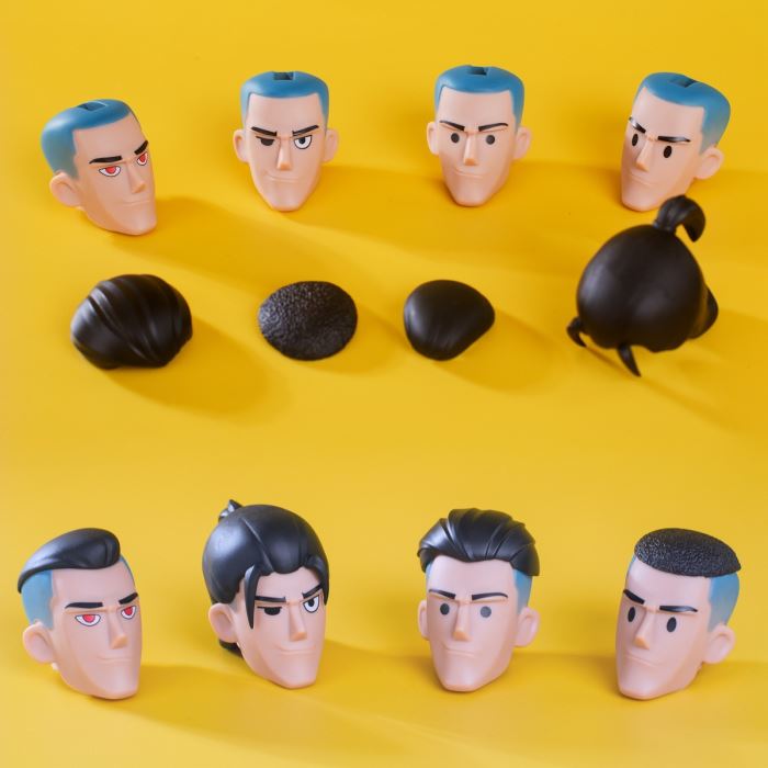 Male doll head sculpt set 3.0 [black hair/light brown] 1/6