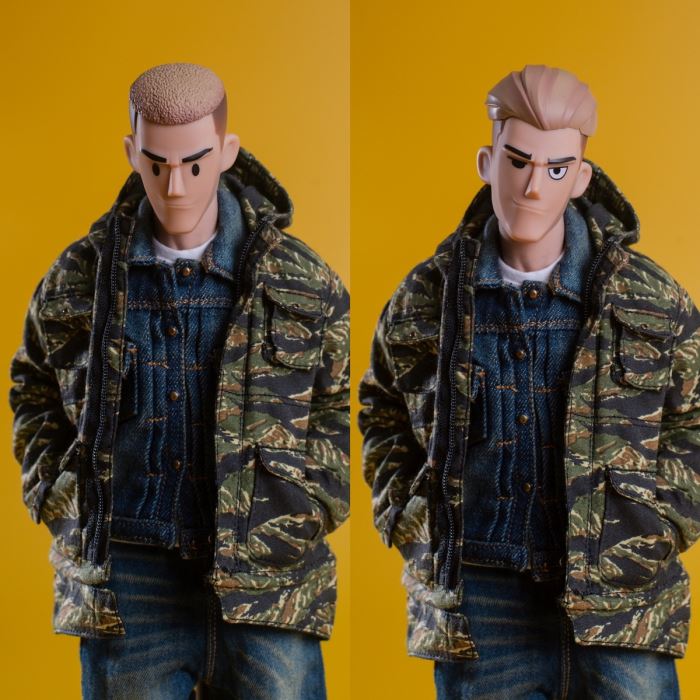 Male doll head sculpt set 3.0 [black hair/light brown] 1/6