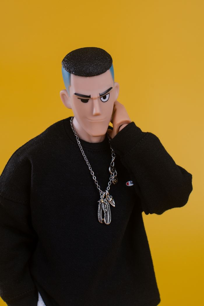 Male doll head sculpt set 3.0 [black hair/light brown] 1/6