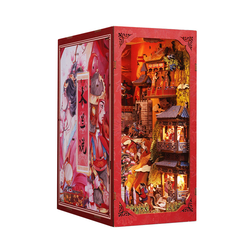 Miniature Doll House The legend of Mulan Wooden DIY Kit