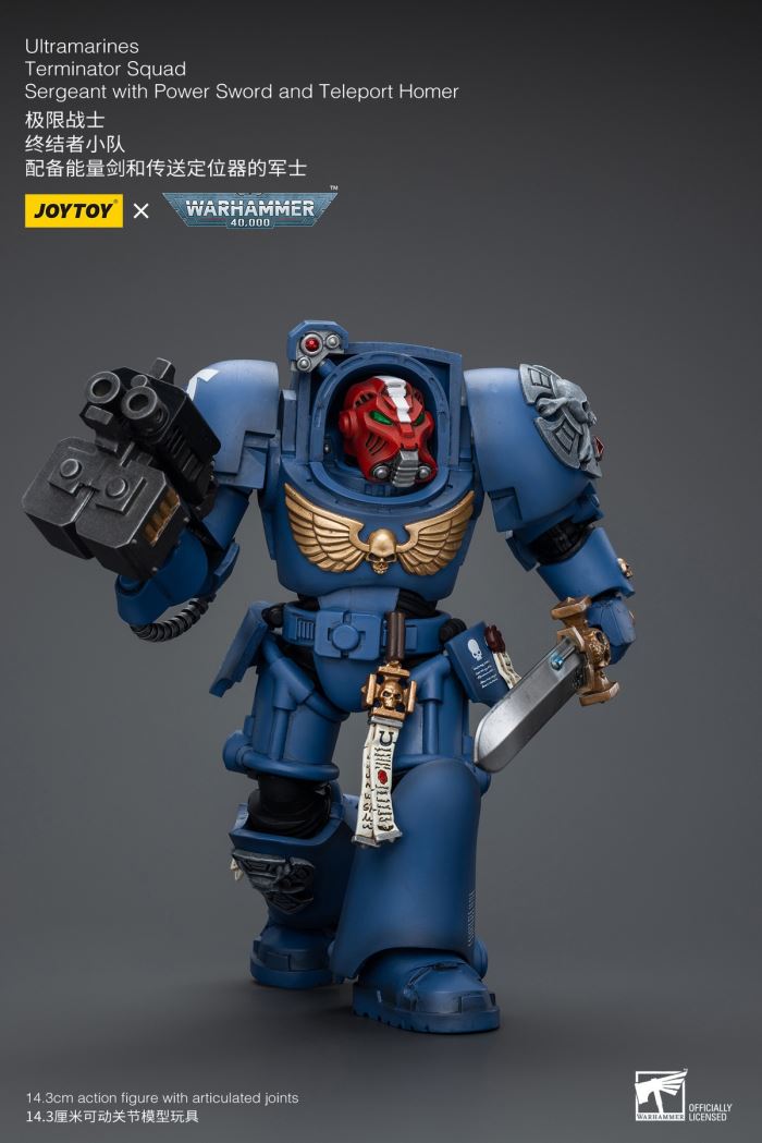 Ultramarines-Terminator Armor Think Tank/Terminator Captain Agyman/Team 3-person group 1/18