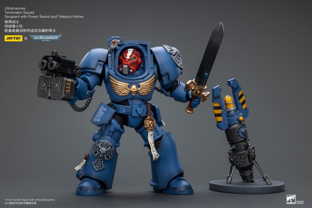 Ultramarines-Terminator Armor Think Tank/Terminator Captain Agyman/Team 3-person group 1/18