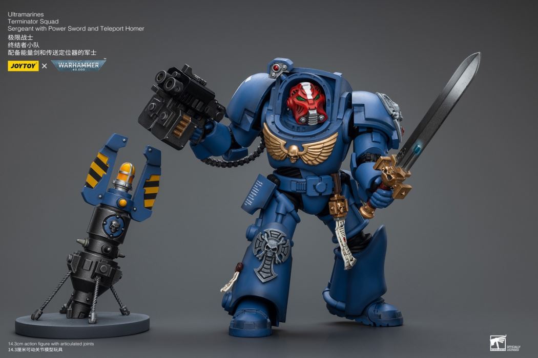 Ultramarines-Terminator Armor Think Tank/Terminator Captain Agyman/Team 3-person group 1/18
