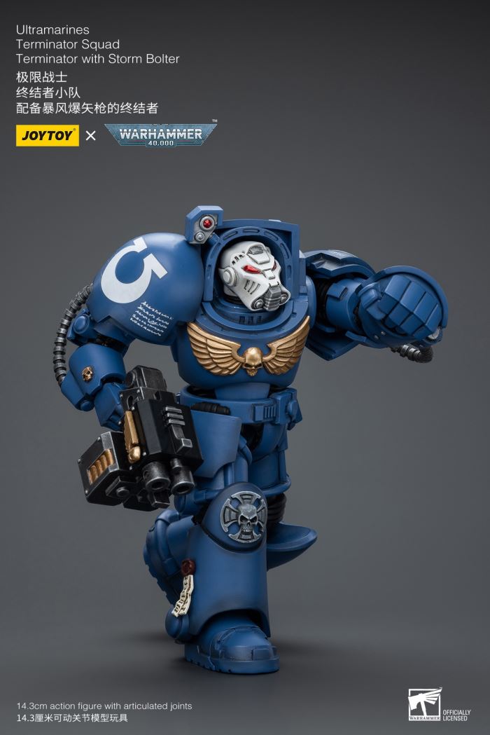 Ultramarines-Terminator Armor Think Tank/Terminator Captain Agyman/Team 3-person group 1/18