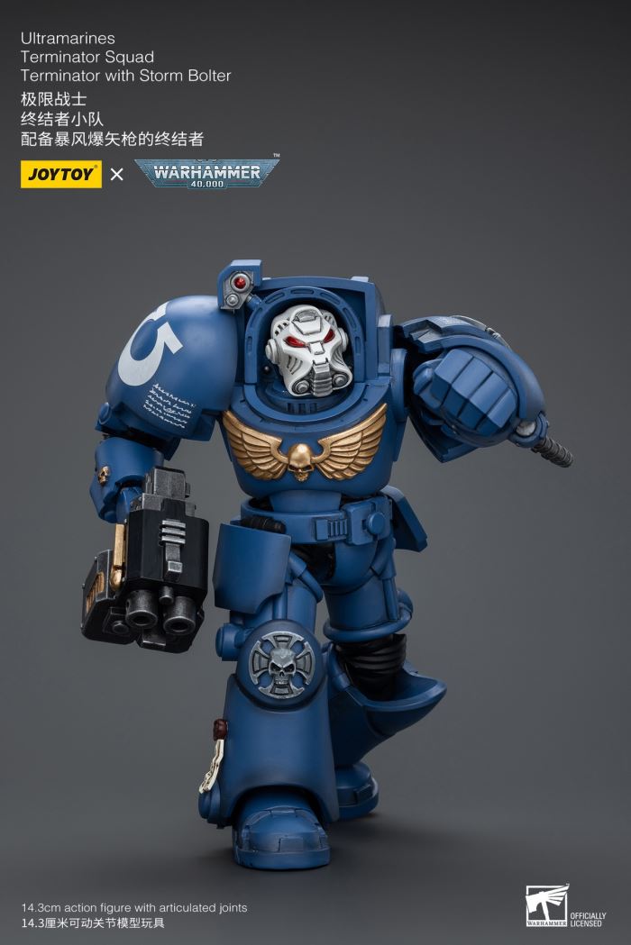 Ultramarines-Terminator Armor Think Tank/Terminator Captain Agyman/Team 3-person group 1/18