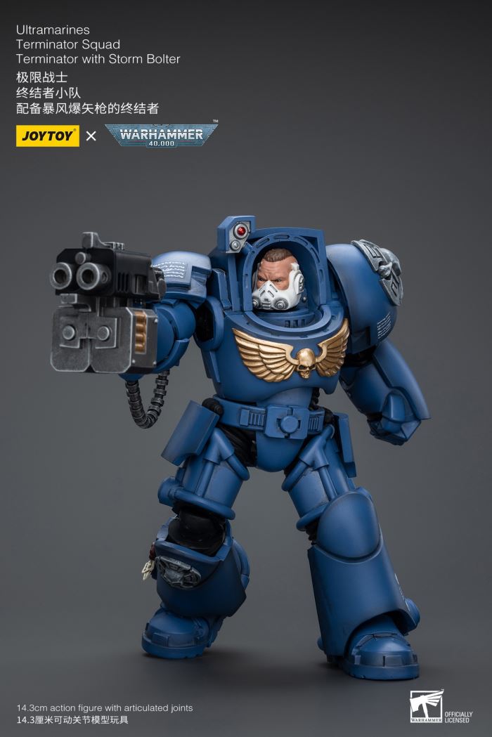 Ultramarines-Terminator Armor Think Tank/Terminator Captain Agyman/Team 3-person group 1/18