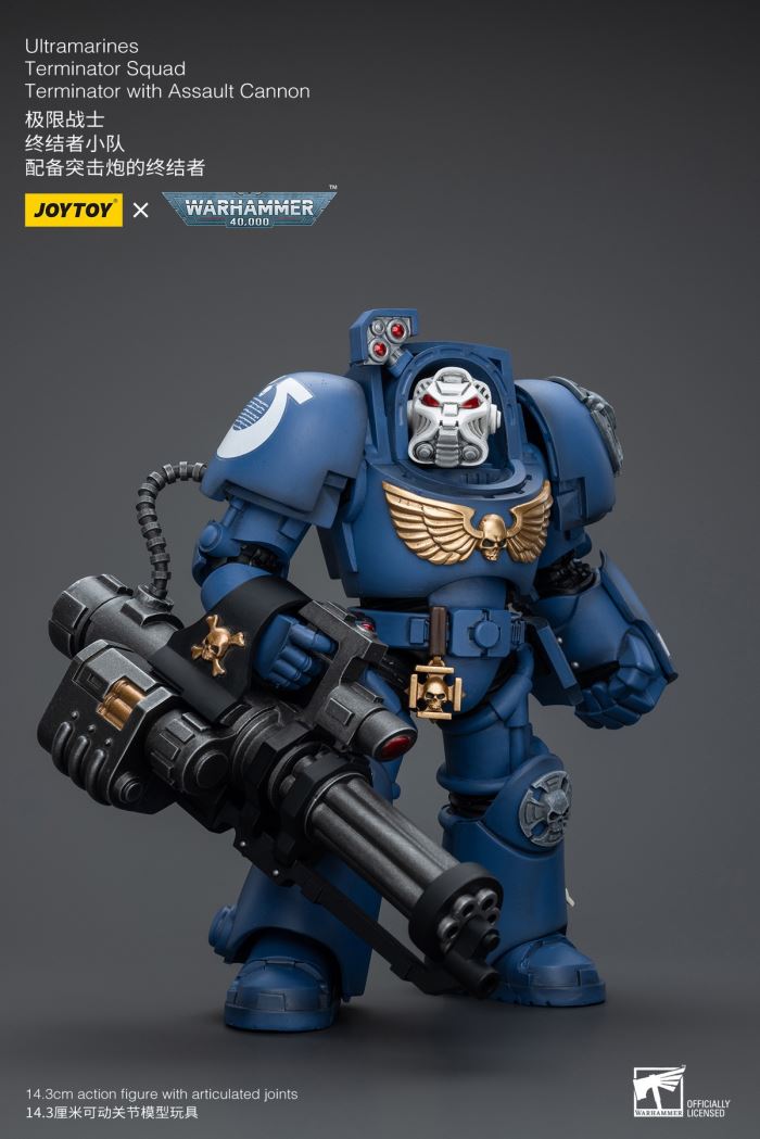 Ultramarines-Terminator Armor Think Tank/Terminator Captain Agyman/Team 3-person group 1/18