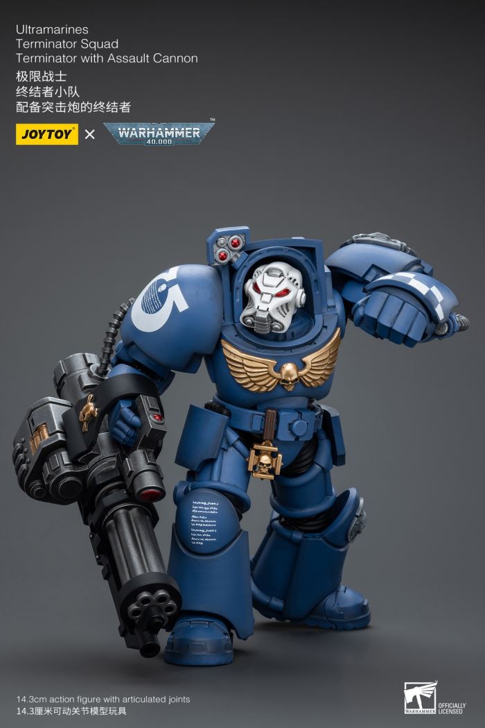 Ultramarines-Terminator Armor Think Tank/Terminator Captain Agyman/Team 3-person group 1/18