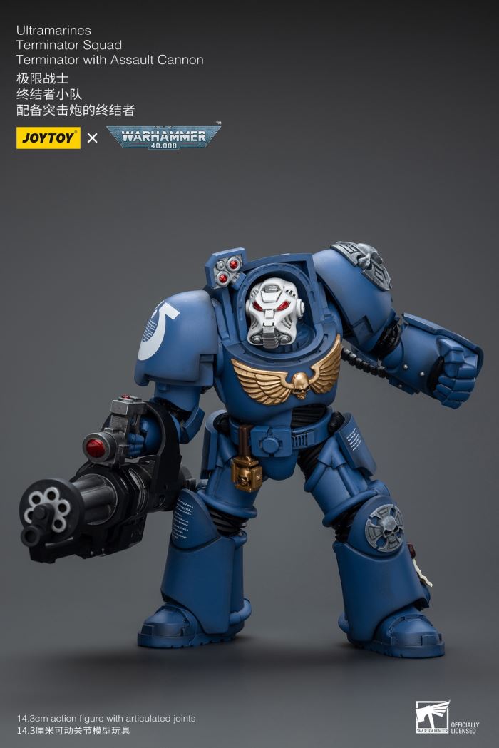 Ultramarines-Terminator Armor Think Tank/Terminator Captain Agyman/Team 3-person group 1/18