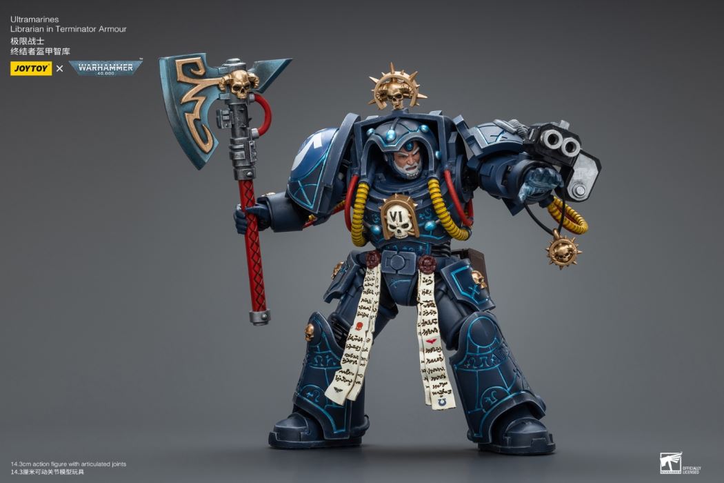 Ultramarines-Terminator Armor Think Tank/Terminator Captain Agyman/Team 3-person group 1/18