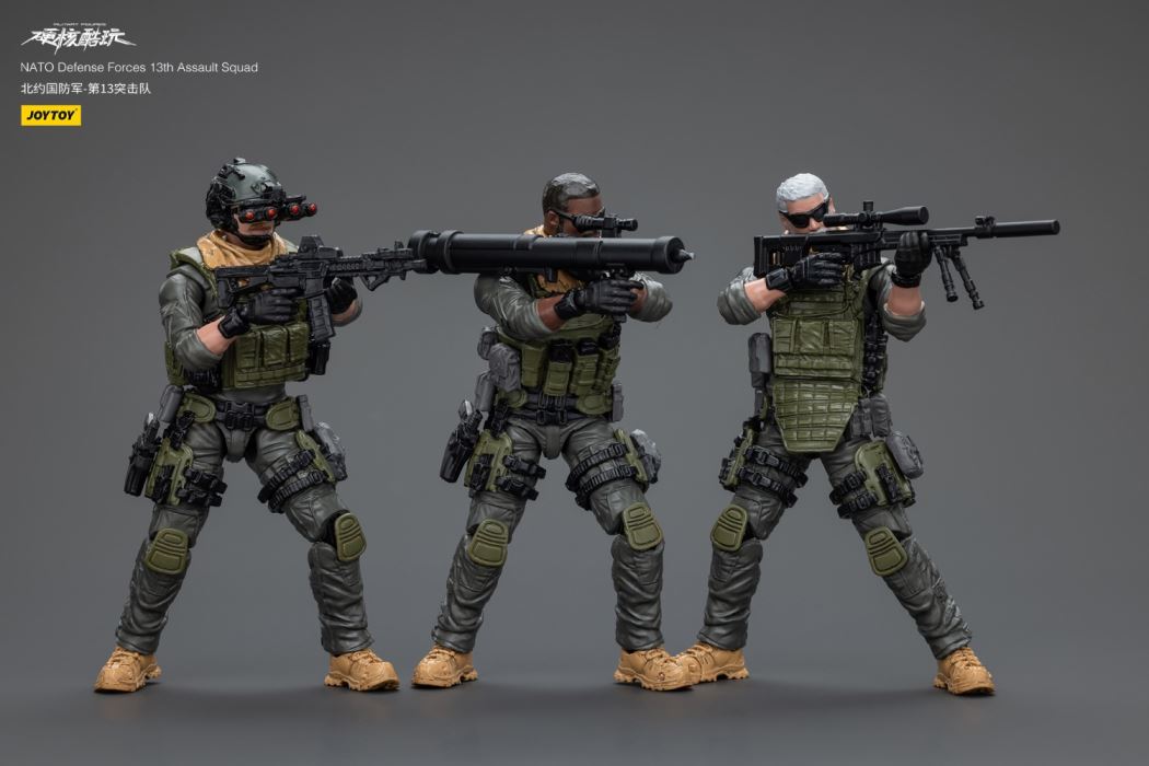 NATO Defense Forces 13th Commando - Sniper/Demolition Man/Assault Man 1/18