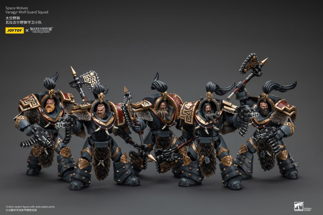 Space Wolves Valazir Wolf Guard Squad 1/18