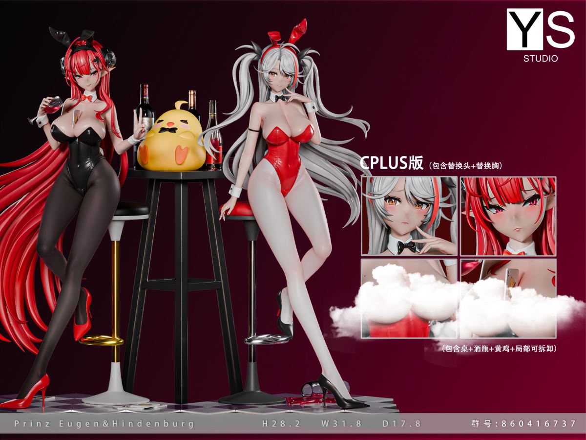 Sommelier Bunny Hindenburg & Prinz Eugen - Azur Lane