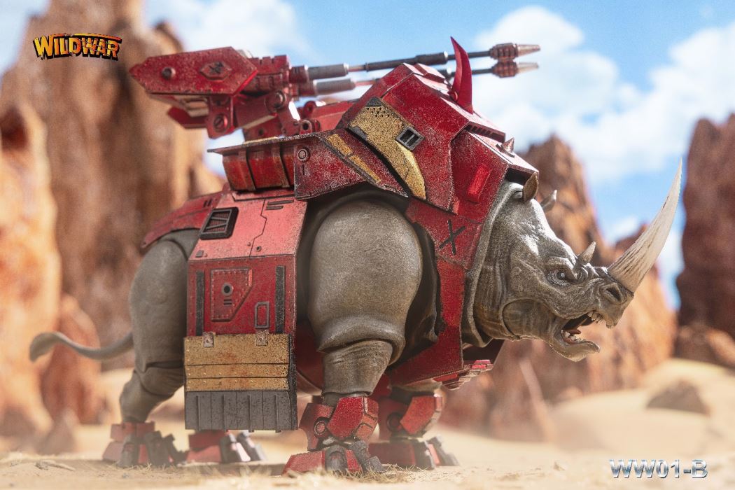 Giant horned rhinoceros