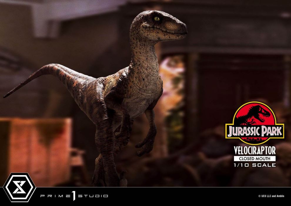 Jurassic Park (Film) Velociraptor Closed Mouth