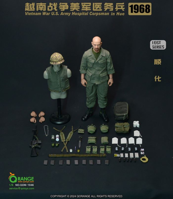 Vietnam War U.S. Army Hospital Corpsman in Hue 1968 [NO.QOM-1046] 1/6