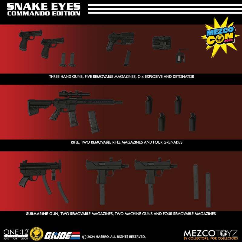 ONE:12 COLLECTIVE GI Joe: Snake Eyes - Commando Edition