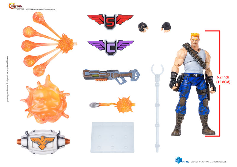 Contra: Operation Galuga 1/12 Exquisite Basic Action Figure Bill Rizer