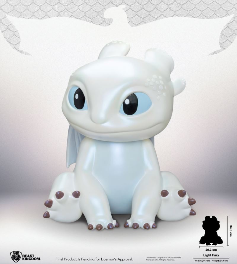 Light Fury Vinyl Piggy Bank