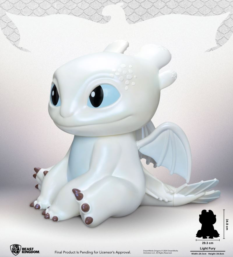 Light Fury Vinyl Piggy Bank