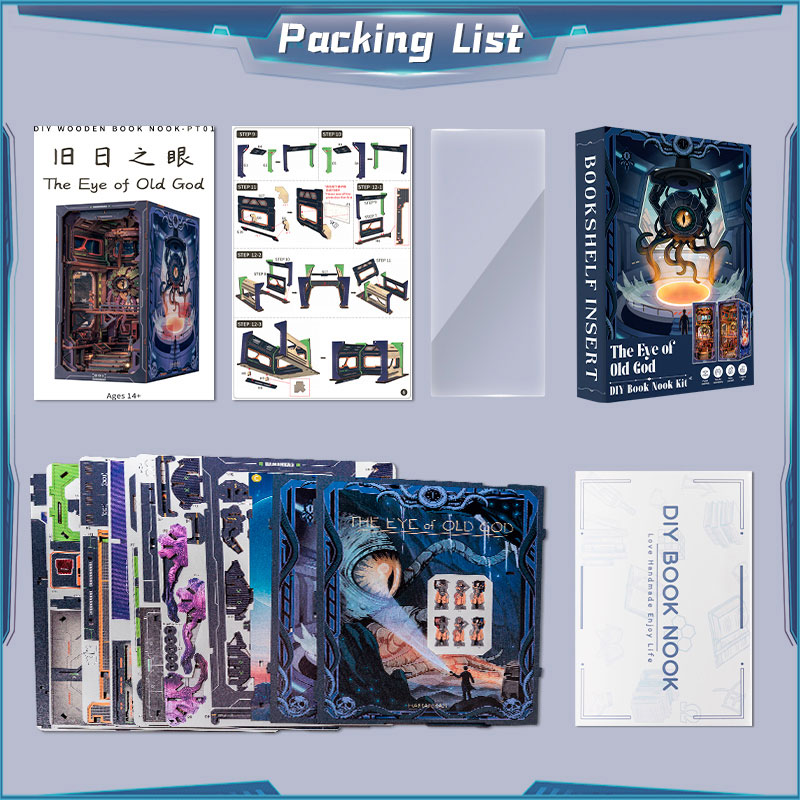 Miniature Doll House The Eye of Old God Wooden DIY Kit