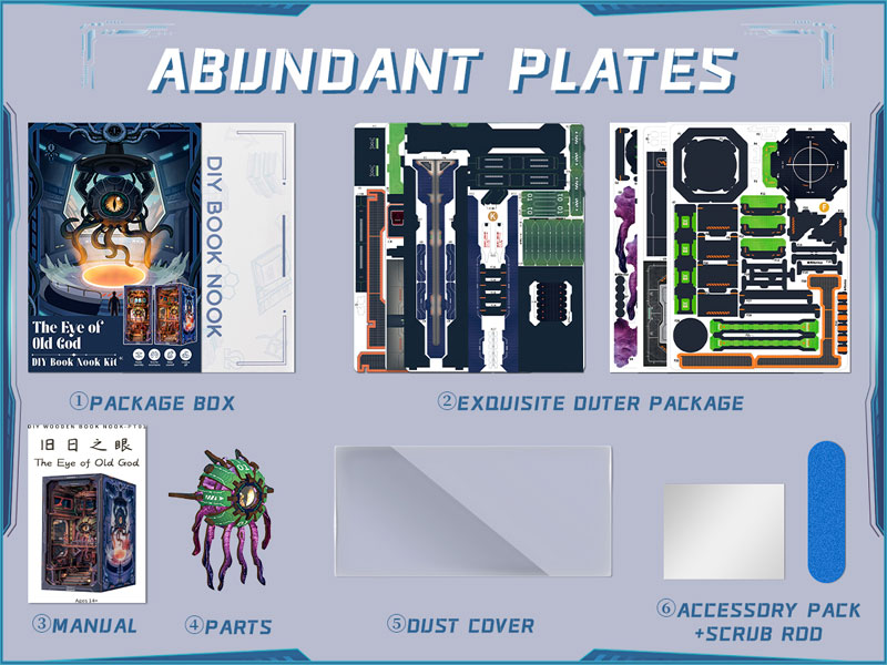 Miniature Doll House The Eye of Old God Wooden DIY Kit