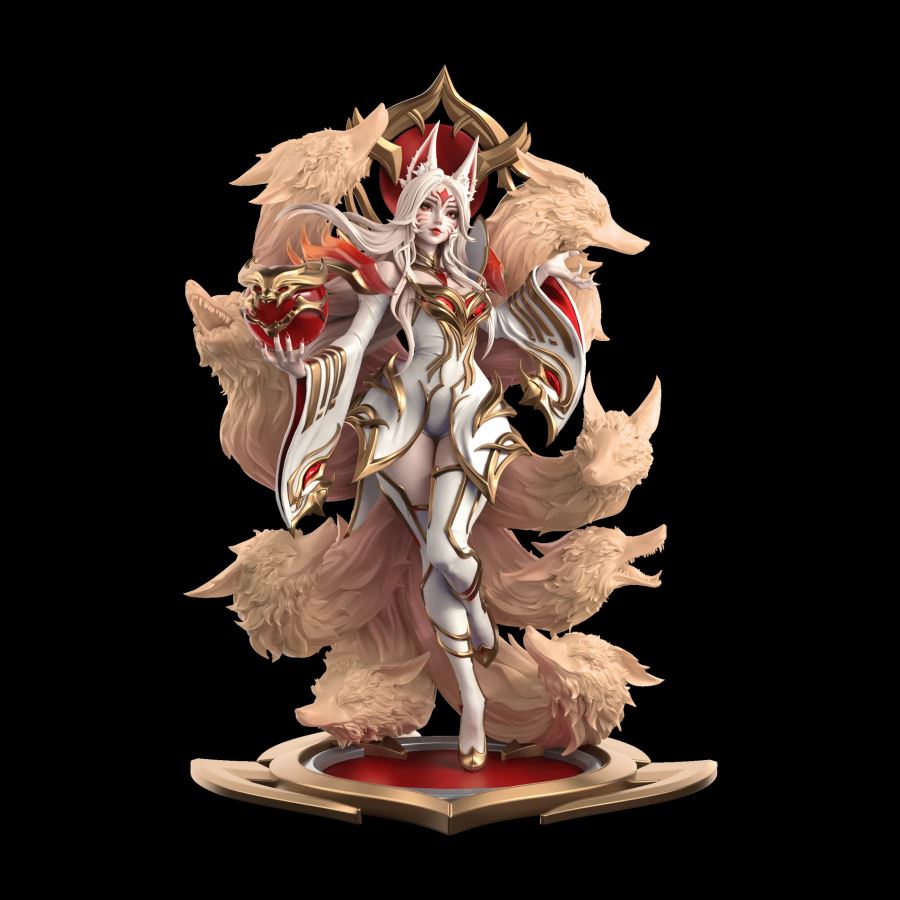 League of Legends Hall of Legends 2024 Immortalized Legend Ahri 1/6