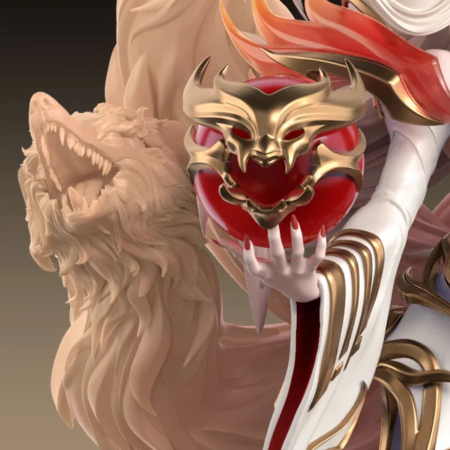 League of Legends Hall of Legends 2024 Immortalized Legend Ahri 1/6