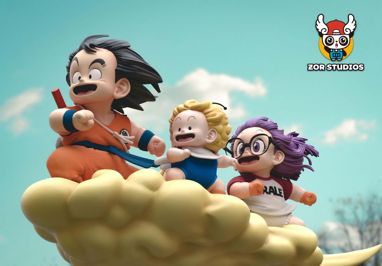 Goku & Arale on cloud