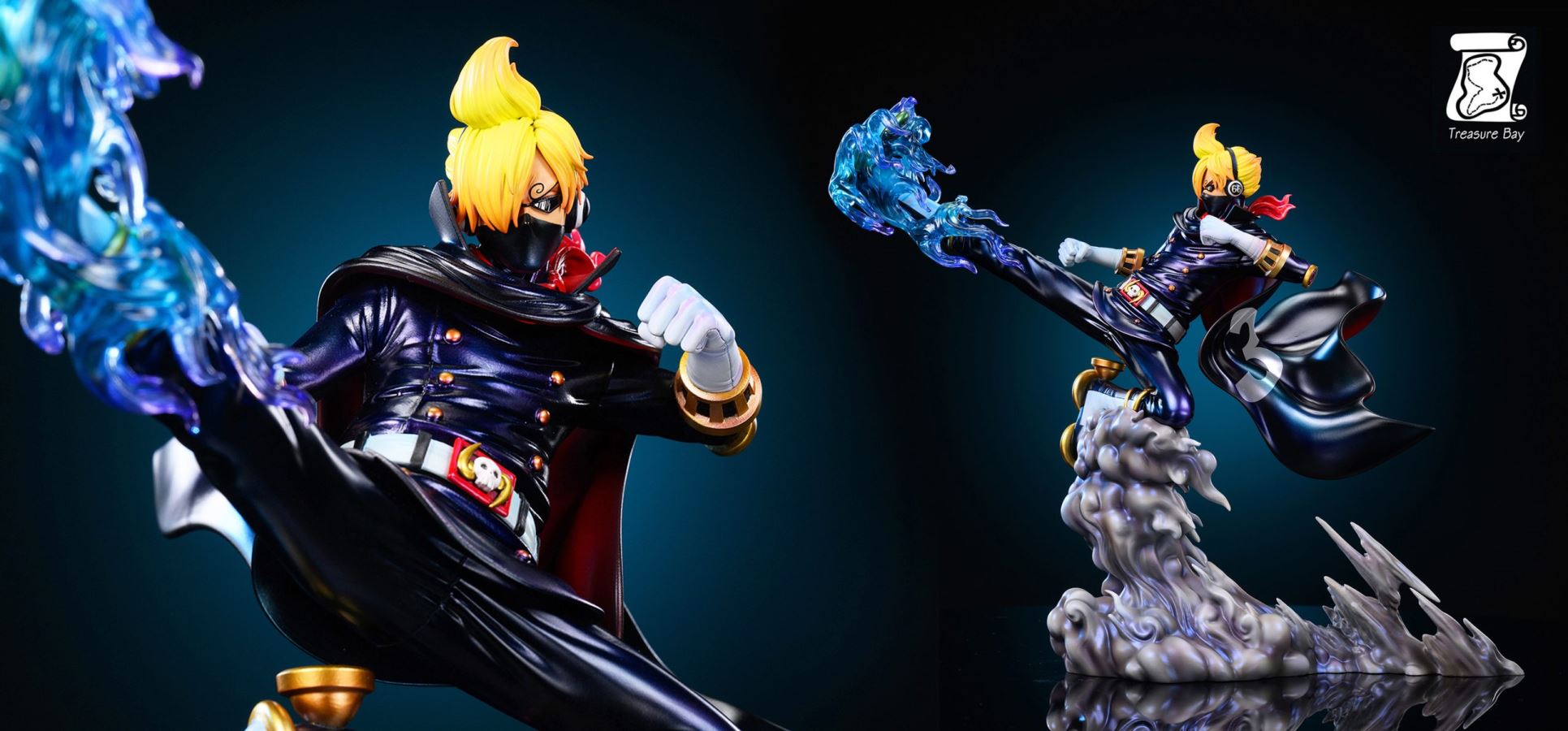 Straw Hat Pirates Germa 66 Sanji & Invisible Black Sanji - One Piece