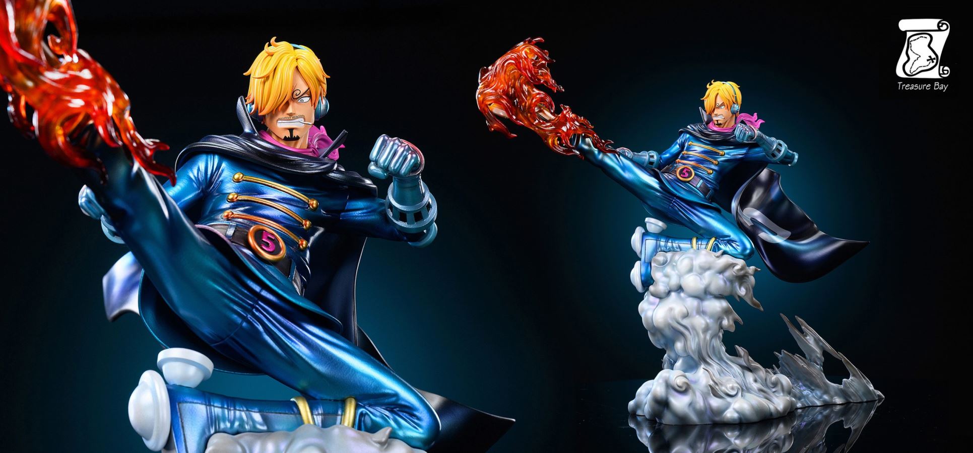 Straw Hat Pirates Germa 66 Sanji & Invisible Black Sanji - One Piece