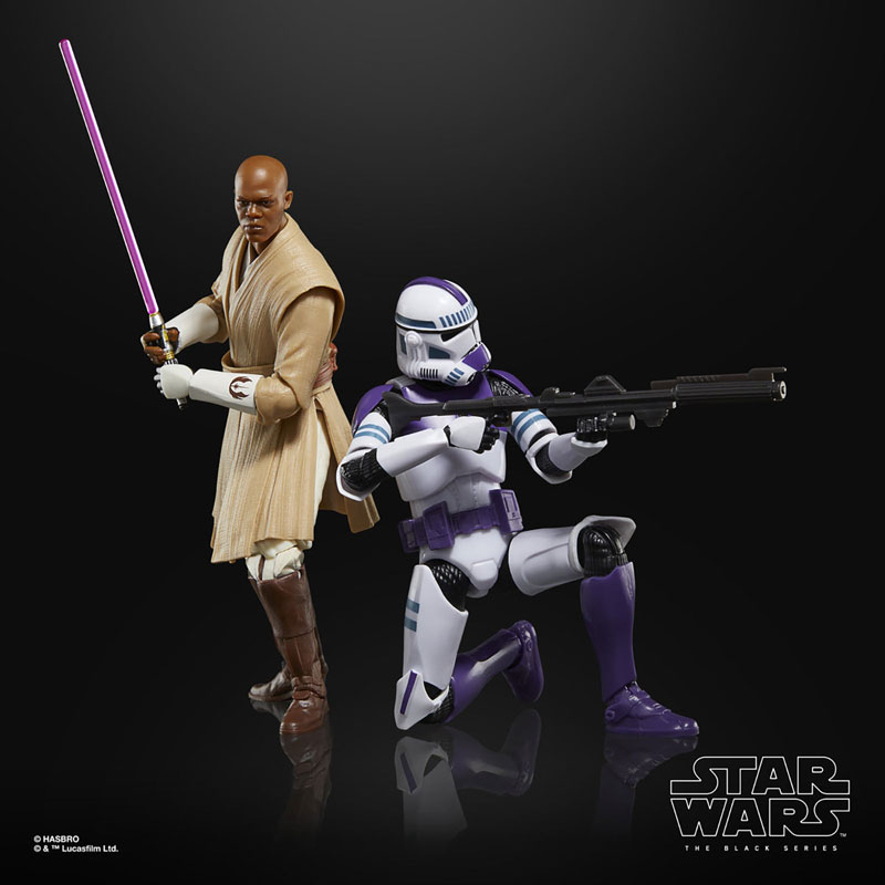BLACK Series Mace Windu & Clone Trooper (187th Legion) [Anime The Clone Wars]