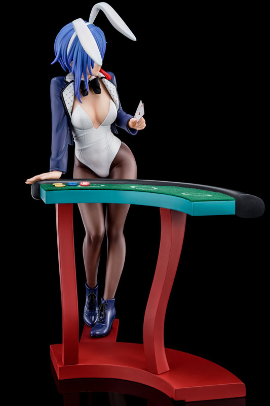 The Demon Sword Master of Excalibur Academy Sakuya Sieglinde wearing lapis lazuli blue bunny costume with Nip Slip Gimmick System 1/6