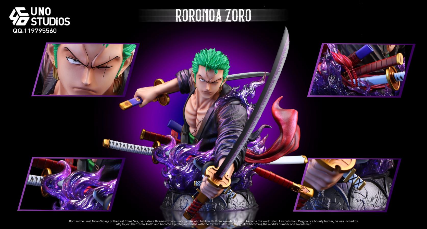 Roronoa Zoro Bust - One Piece 1/4