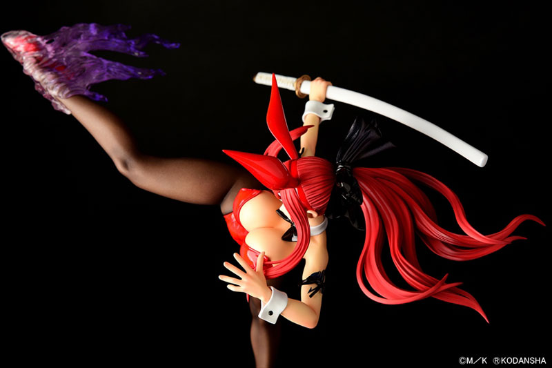 FAIRY TAIL Erza Scarlet High Kick ver. Bunny [Crimson / Black / White] 1/6