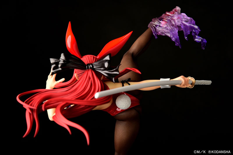 FAIRY TAIL Erza Scarlet High Kick ver. Bunny [Crimson / Black / White] 1/6