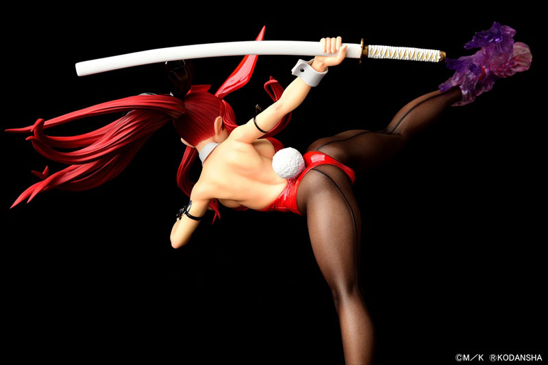 FAIRY TAIL Erza Scarlet High Kick ver. Bunny [Crimson / Black / White] 1/6