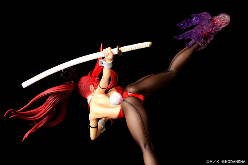 FAIRY TAIL Erza Scarlet High Kick ver. Bunny [Crimson / Black / White] 1/6