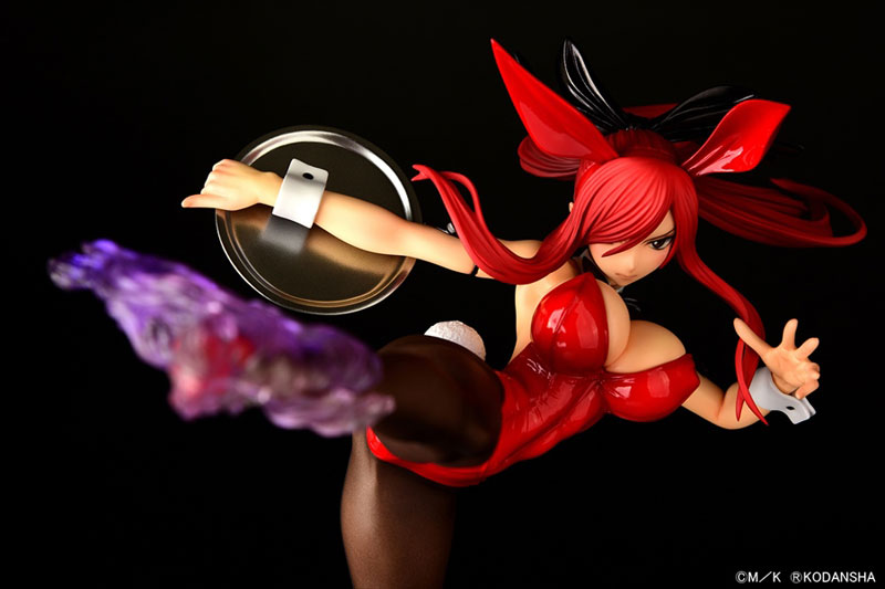 FAIRY TAIL Erza Scarlet High Kick ver. Bunny [Crimson / Black / White] 1/6