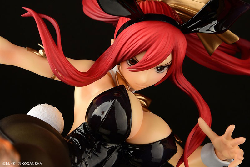 FAIRY TAIL Erza Scarlet High Kick ver. Bunny [Crimson / Black / White] 1/6
