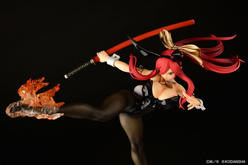 FAIRY TAIL Erza Scarlet High Kick ver. Bunny [Crimson / Black / White] 1/6