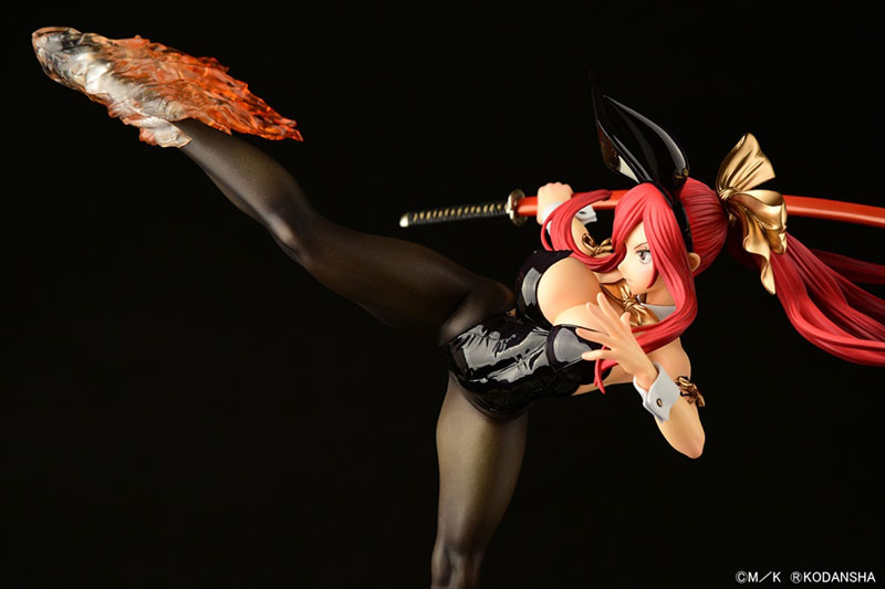 FAIRY TAIL Erza Scarlet High Kick ver. Bunny [Crimson / Black / White] 1/6