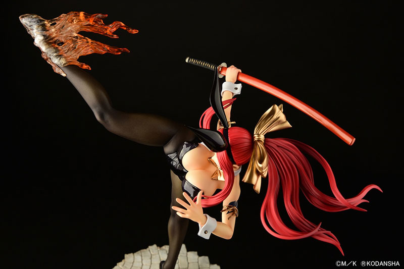 FAIRY TAIL Erza Scarlet High Kick ver. Bunny [Crimson / Black / White] 1/6